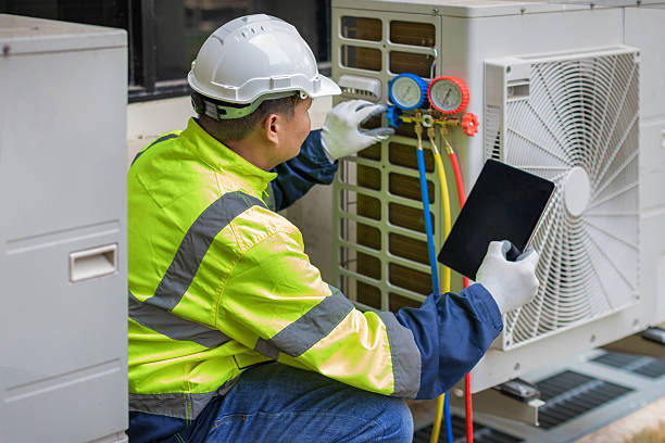 Professional Air Conditioning Repair technician working in Java Center, NY